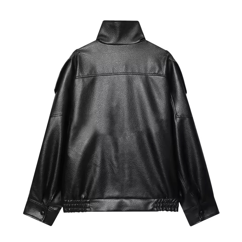 FAUX LEATHER JACKET – Darkmuse