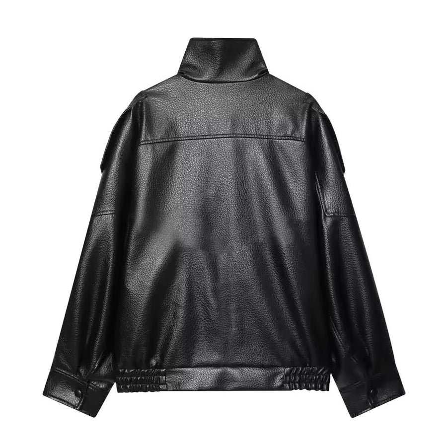Faux Leather Jacket