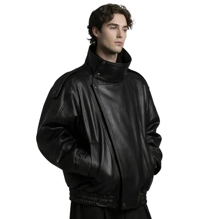FAUX LEATHER JACKET – Darkmuse FAUX LEATHER JACKET – Darkmuse