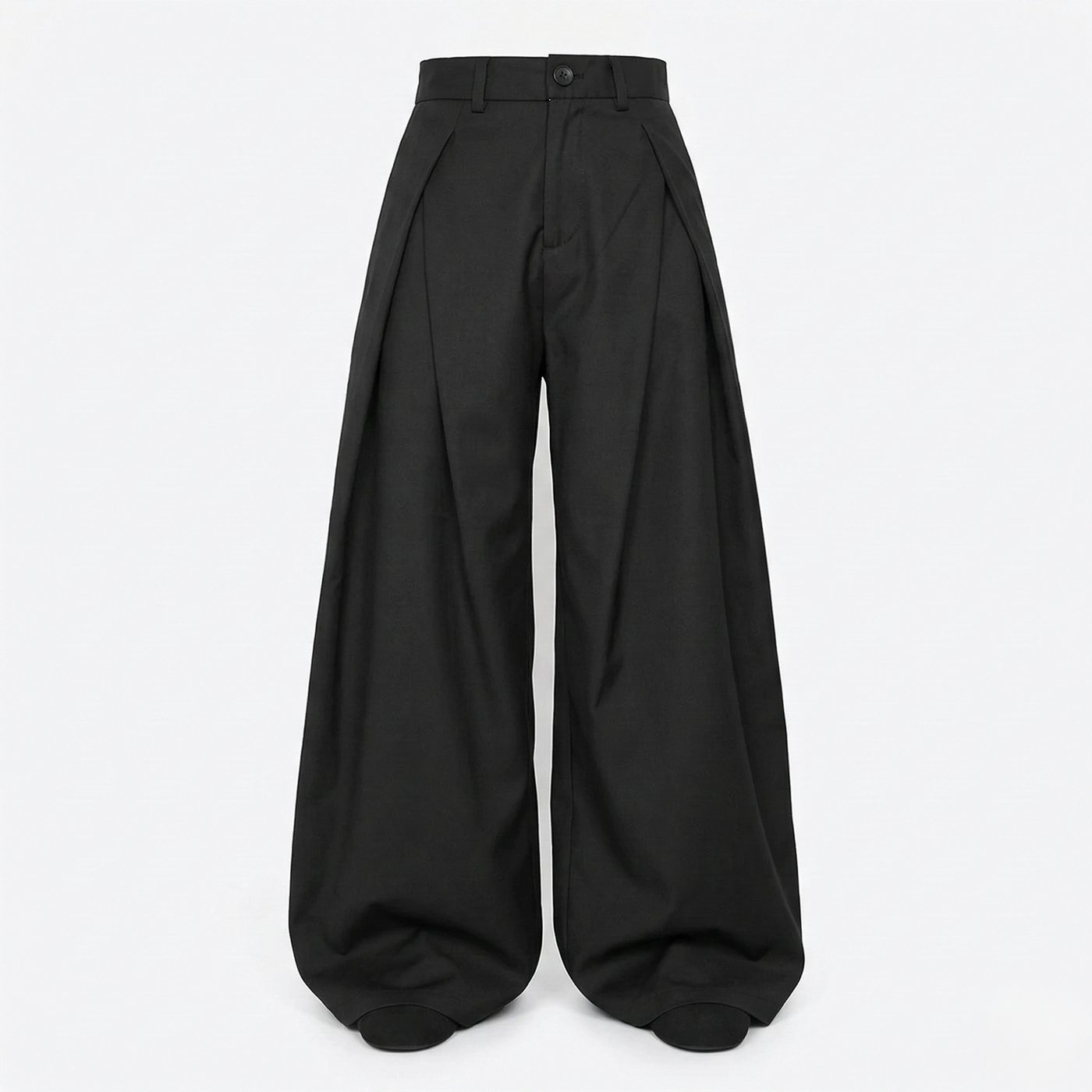 PLEATED WIDE LEG PANTS