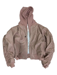 Hooded Leather Jacket